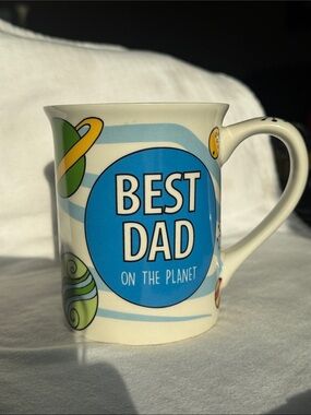 Best Dad On The Planet You Are Loved Blue Ceramic Mug